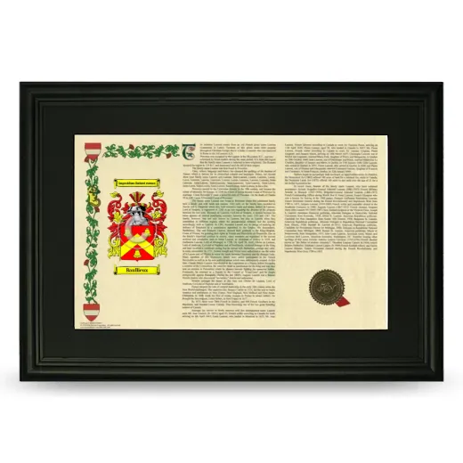 Baullieux Deluxe Armorial Landscape Framed- Black