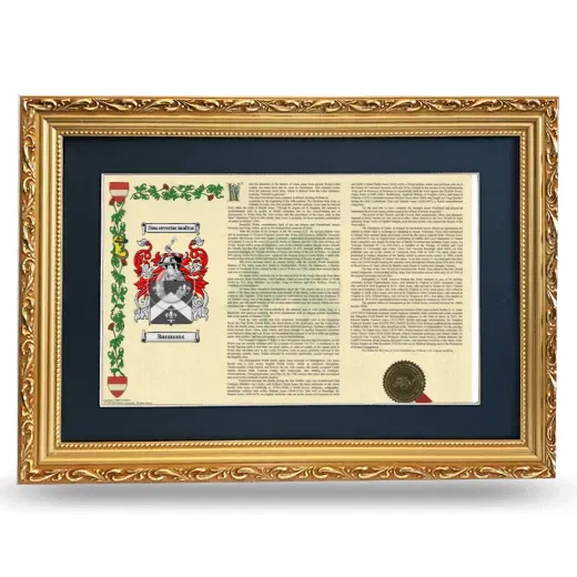 Baumans Deluxe Armorial Landscape Framed - Gold