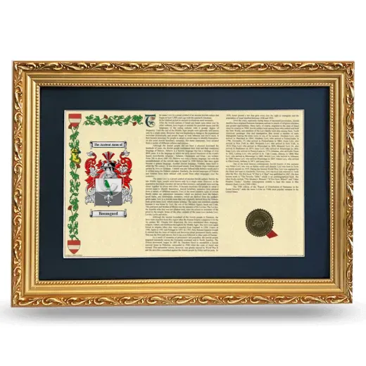 Baumgard Deluxe Armorial Landscape Framed - Gold