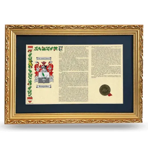 Baumgardner Deluxe Armorial Landscape Framed - Gold