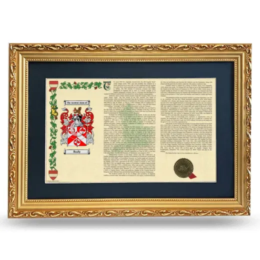 Bazly Deluxe Armorial Landscape Framed - Gold