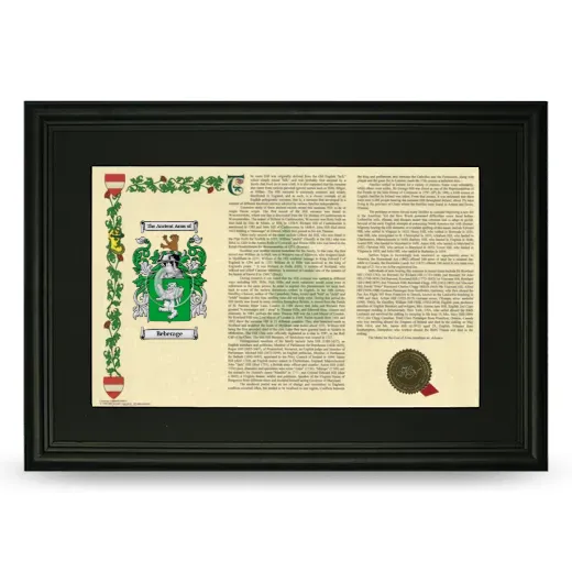 Beberage Deluxe Armorial Landscape Framed- Black