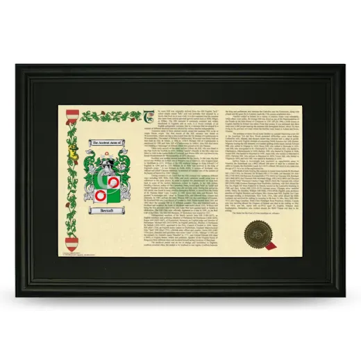 Becraft Deluxe Armorial Landscape Framed- Black