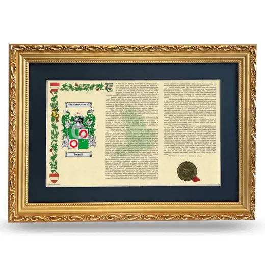 Becraft Deluxe Armorial Landscape Framed - Gold
