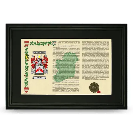 Beehind Deluxe Armorial Landscape Framed- Black