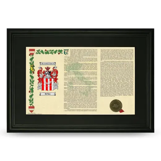 Bel'lan Deluxe Armorial Landscape Framed- Black