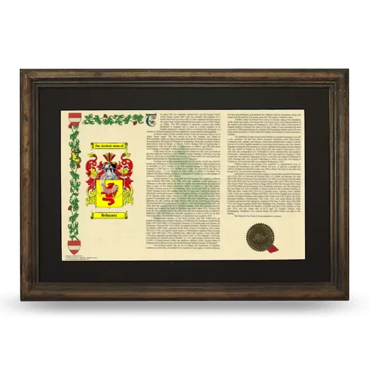 Belmour Deluxe Armorial Landscape Framed - Brown