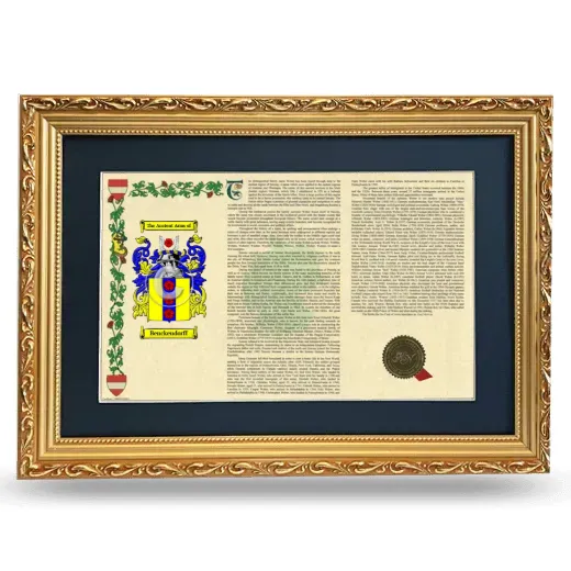 Benckendorff Deluxe Armorial Landscape Framed - Gold