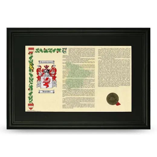 Benevidez Deluxe Armorial Landscape Framed- Black