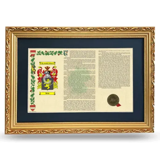 Bens Deluxe Armorial Landscape Framed - Gold