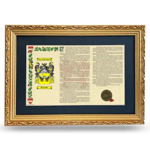 Bernardes Deluxe Armorial Landscape Framed - Gold