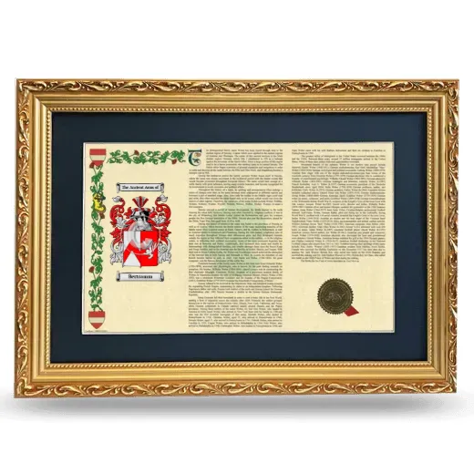 Bertramm Deluxe Armorial Landscape Framed - Gold