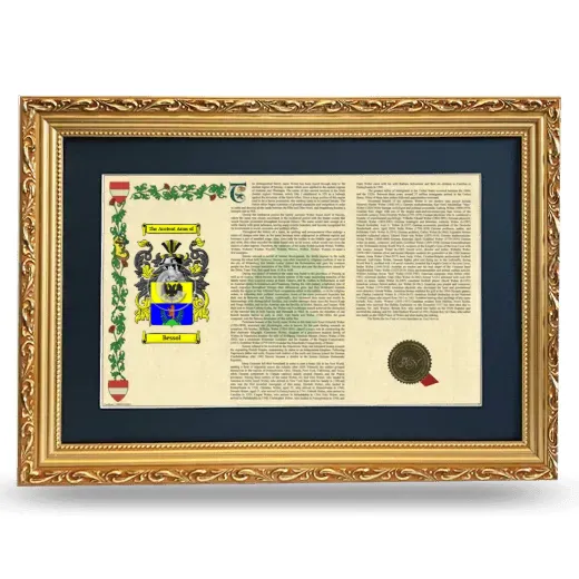 Bessol Deluxe Armorial Landscape Framed - Gold