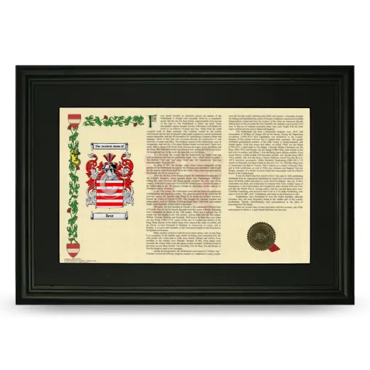 Best Deluxe Armorial Landscape Framed- Black