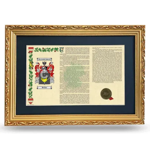 Betinn Deluxe Armorial Landscape Framed - Gold