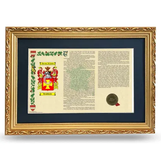 Beuddouin Deluxe Armorial Landscape Framed - Gold
