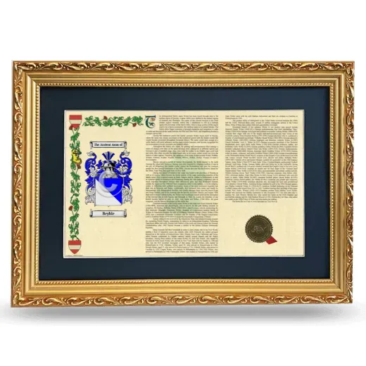 Beyble Deluxe Armorial Landscape Framed - Gold