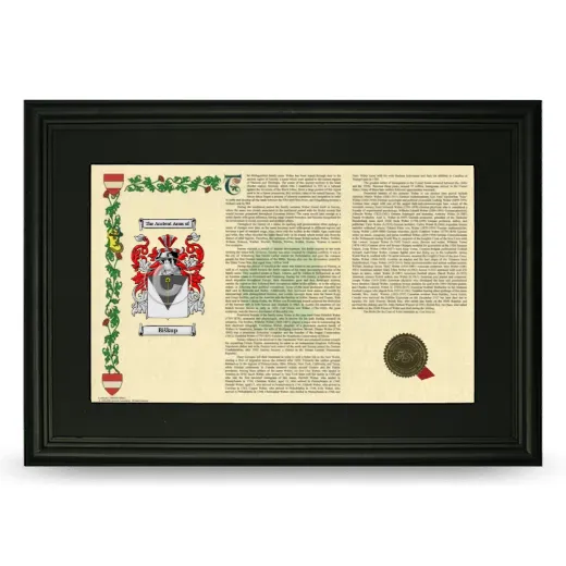 Biškup Deluxe Armorial Landscape Framed- Black