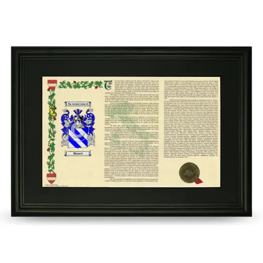 Biancci Deluxe Armorial Landscape Framed- Black