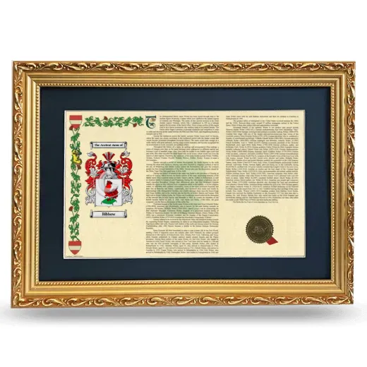 Bibbow Deluxe Armorial Landscape Framed - Gold