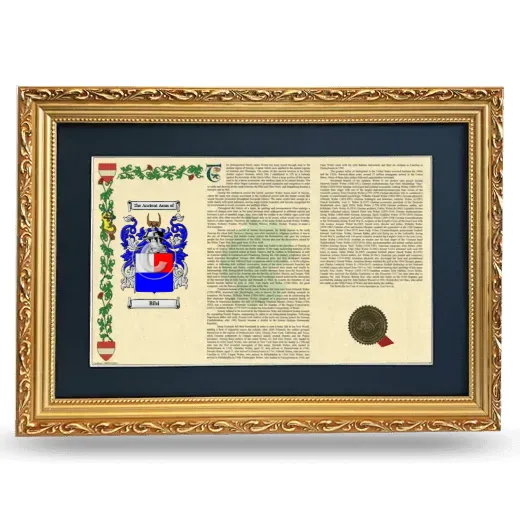 Bibi Deluxe Armorial Landscape Framed - Gold