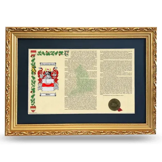 Biden Deluxe Armorial Landscape Framed - Gold