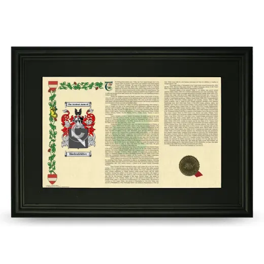 Biedenfeldter Deluxe Armorial Landscape Framed- Black