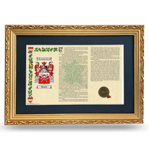 Bienabe Deluxe Armorial Landscape Framed - Gold