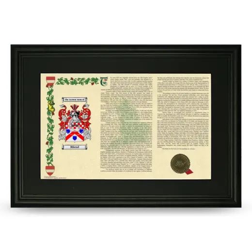 Bikend Deluxe Armorial Landscape Framed- Black