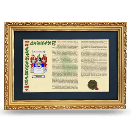 Bikough Deluxe Armorial Landscape Framed - Gold