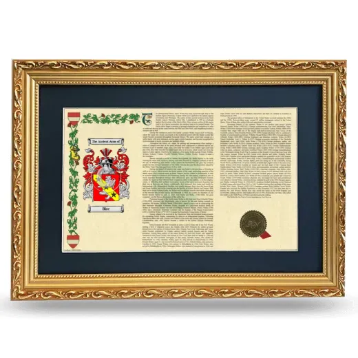 Bire Deluxe Armorial Landscape Framed - Gold
