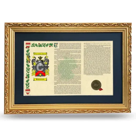 Birkenstocks Deluxe Armorial Landscape Framed - Gold
