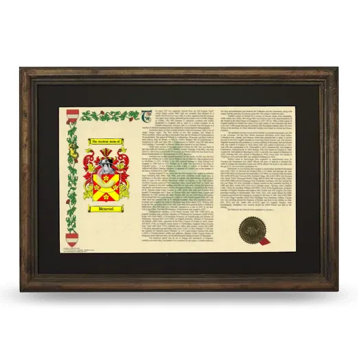 Birneval Deluxe Armorial Landscape Framed - Brown