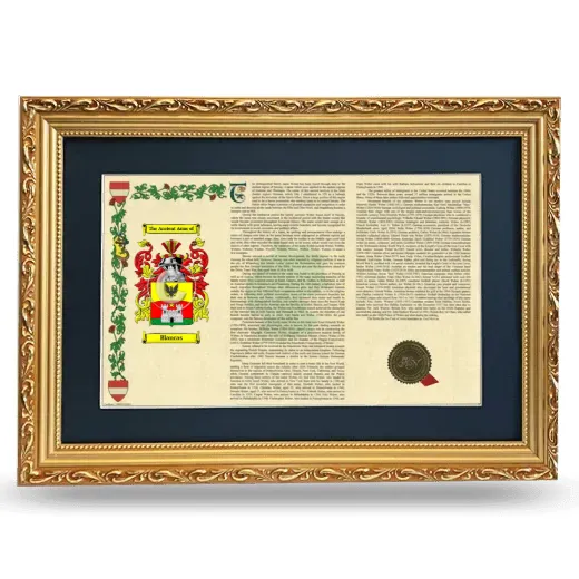 Blancas Deluxe Armorial Landscape Framed - Gold