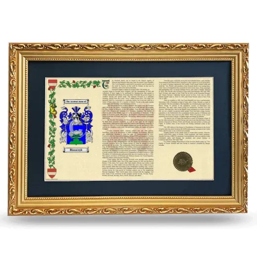 Blaszczyk Deluxe Armorial Landscape Framed - Gold