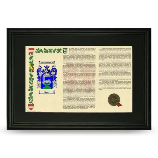 Blazej Deluxe Armorial Landscape Framed- Black