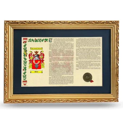 Bleier Deluxe Armorial Landscape Framed - Gold