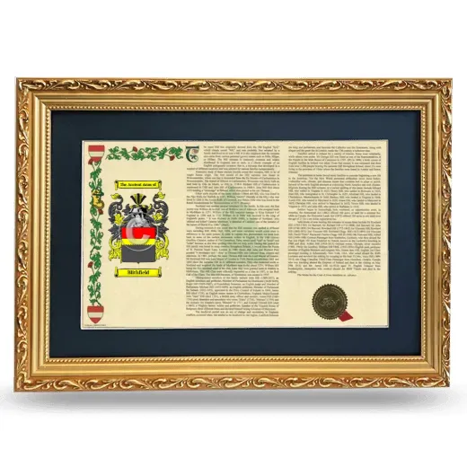 Blithfield Deluxe Armorial Landscape Framed - Gold