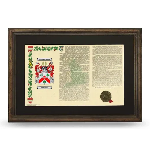 Blomfield Deluxe Armorial Landscape Framed - Brown