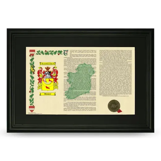 Bloomer Deluxe Armorial Landscape Framed- Black