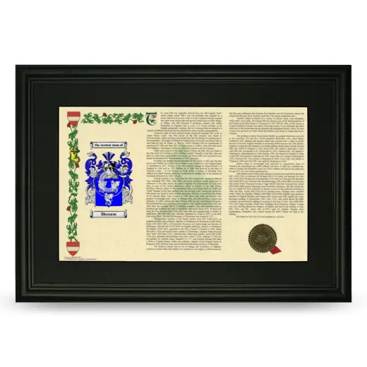 Blossam Deluxe Armorial Landscape Framed- Black