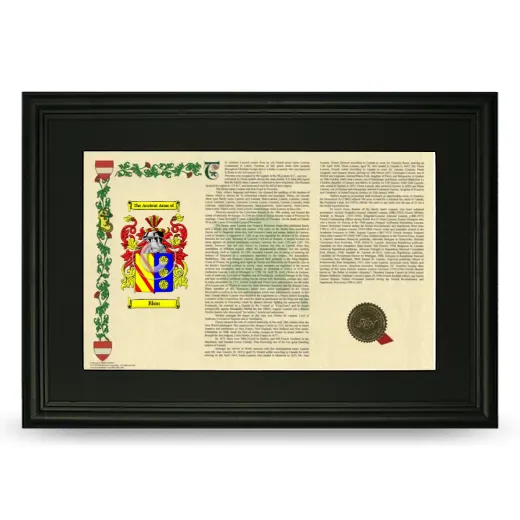 Blou Deluxe Armorial Landscape Framed- Black