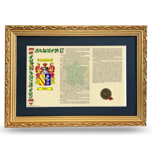 Blouin Deluxe Armorial Landscape Framed - Gold