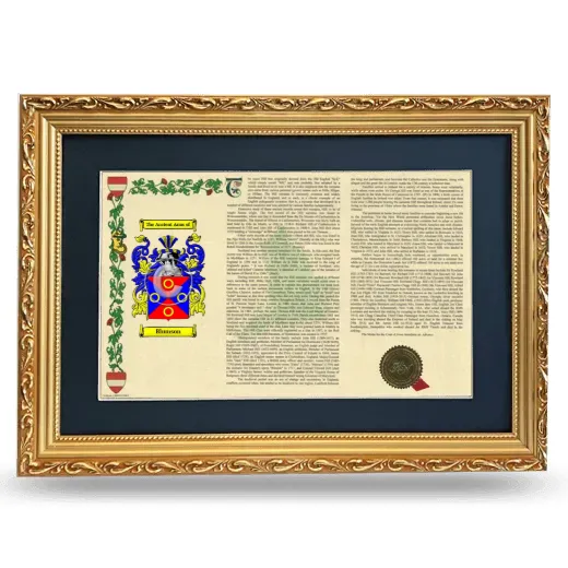 Blumson Deluxe Armorial Landscape Framed - Gold