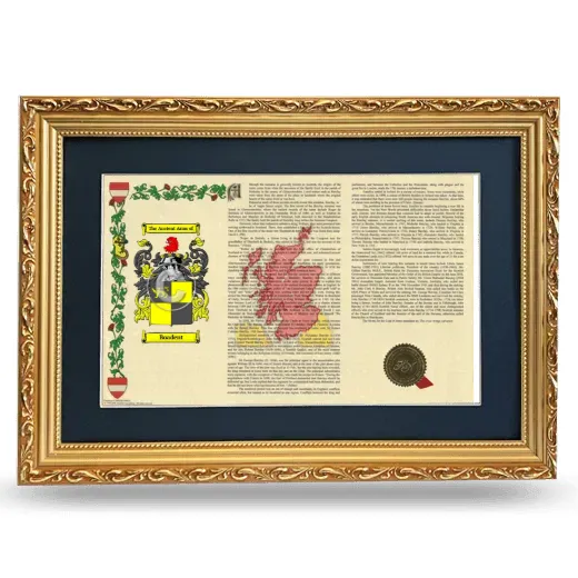 Boadent Deluxe Armorial Landscape Framed - Gold