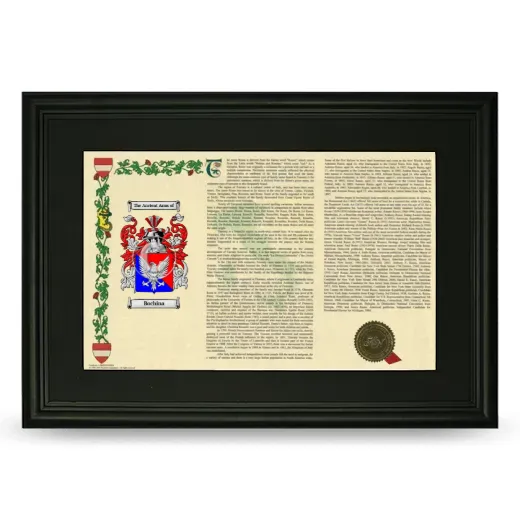Bochina Deluxe Armorial Landscape Framed- Black