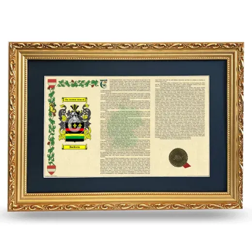 Bocksen Deluxe Armorial Landscape Framed - Gold