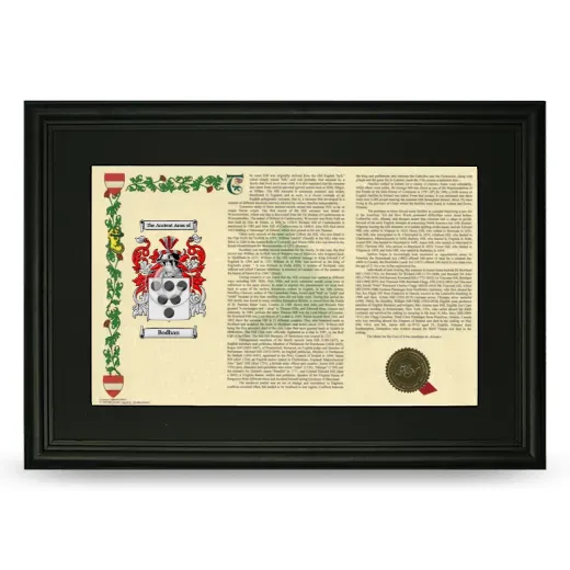 Bodhan Deluxe Armorial Landscape Framed- Black