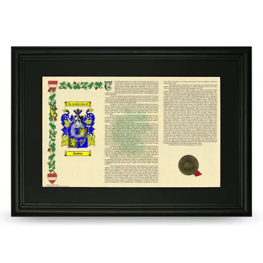 Boehne Deluxe Armorial Landscape Framed- Black
