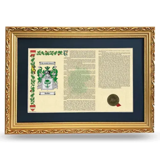 Boeker Deluxe Armorial Landscape Framed - Gold
